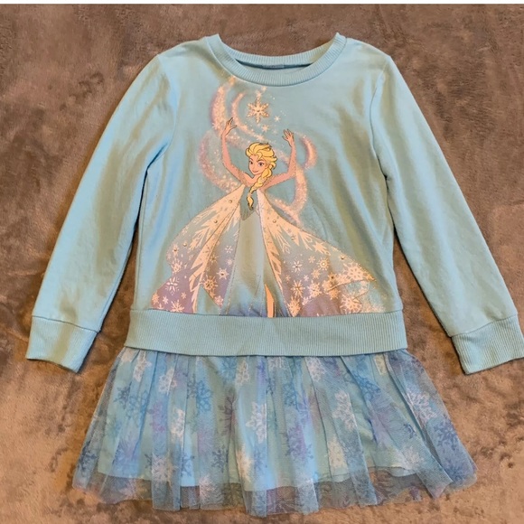 elsa dress no glitter